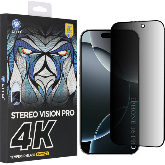 Lito - D+ Max 4K Privacy - Iphone 17 / Iphone 16 Pro - Black