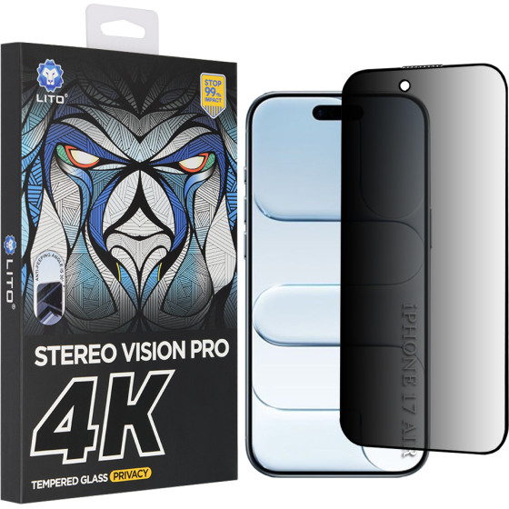 Lito - D+ Max 4K Privacy - Iphone 17 Air - Black