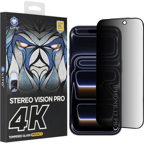 Lito - D+ Max 4K Privacy - Iphone 17 Pro - Black