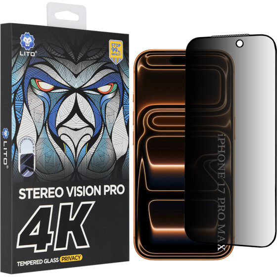Lito - D+ Max 4K Privacy - Iphone 17 Pro Max - Black