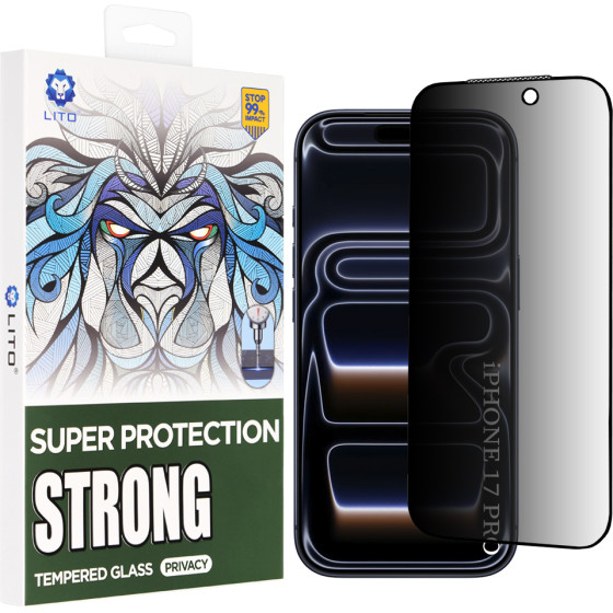 Lito - D+ Max Strong Privacy - Iphone 17 Pro - Black