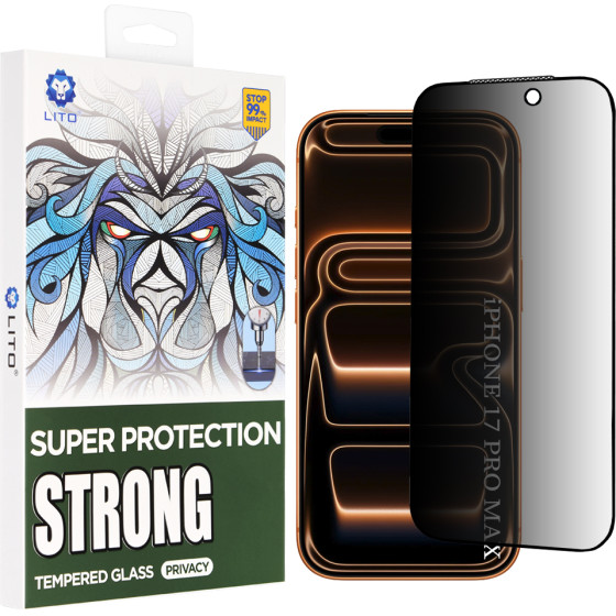 Lito - D+ Max Strong Privacy - Iphone 17 Pro Max - Black