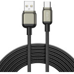 Lito - Data Cable (LD17) - Usb To Type-C, Fast Charging, Braided Nylon - Black