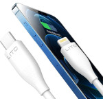 Lito - Data Cable Liquid Silicone (LD03) - Type-C To Lightning, Fast Charging, 60W, 1m - White