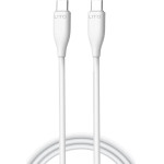 Lito - Data Cable Liquid Silicone (LD03) - Type-C To Type-C, Fast Charging, 60W, 1m - White