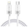 Lito - Data Cable Liquid Silicone (LD07) - Type-C To Lightning, Fast Charging, Anti-freeze, Anti-Fire - White