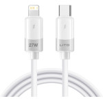 Lito - Data Cable Liquid Silicone (LD07) - Type-C To Lightning, Fast Charging, Anti-freeze, Anti-Fire - White