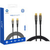 Lito - Data Cable Transparent (LD01) - Type-C To Type-C, Fast Charging 60W, Braided, Gold Plated Interface, 1.2m - Black