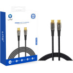 Lito - Data Cable Transparent (LD01) - Type-C To Type-C, Fast Charging 60W, Braided, Gold Plated Interface, 1.2m - Black