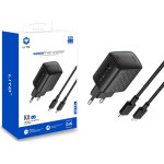 Lito - Wall Charger (LC13L) - With Lightning Cable Included, Type-C, PD20W, GaN, Pc Fireproof, Eu Plug - Black
