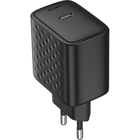 Lito - Wall Charger (LC20) - Type-C Output, PD45W, GaN, Pc Fireproof, Eu Plug - Black