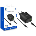 Lito - Wall Charger (LC24T) - With Type-C Cable Included, Type-C, Usb Output, PD65W, GaN, Pc Fireproof, Eu Plug - Black