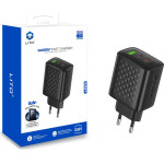 Lito - Wall Charger (LC25) - 2x Type-C, Usb Output, PD65W, GaN, Pc Fireproof, Eu Plug - Black