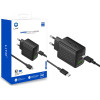 Lito - Wall Charger (LC25T) - With Type-C Cable Included, 2x Type-C, Usb Output, PD65W, GaN, Pc Fireproof, Eu Plug - Black