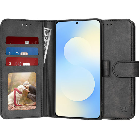 Techsuit - Diary Book - Samsung Galaxy S25 Fe - Black