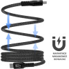 Lime Successories Lime USB-C Type C To USB-C Type C 4A ��������-Data Durable Magnetic Braided 1.2m LBMCC02 68W GREY