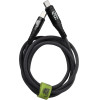 Lime Successories Lime USB-C Type C To USB-C Type C 6A ��������-Data Durable Braided With Led Display 1.2m LBLCC02 120W GREY