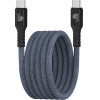 Lime Successories Lime USB-C Type C To USB-C Type C 6A ��������-Data Durable Magnetic Braided 1.2m LBMCC04 120W GREY
