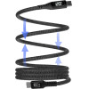 Lime Successories Lime USB-C Type C To USB-C Type C 6A ��������-Data Durable Magnetic Braided With Led Display 1.2m LBMLCC01 120W GREY
