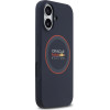 Red Bull Silicone Red Ring Magsafe Case For Iphone 17 Navy Blue - (RBHMP17S24SIILVR)