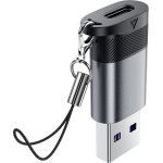 Acefast - Adapter (J8) - Type-C To USB, 10GBps Data Transmission, 27W, Fast Charging - Metal Gray
