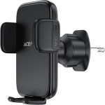 Acefast - Car Holder - For Air Vent, Free Rotation, Multi-Angle Adjustment, Lock Clip, For 4.5 - 6.7'' Phones - Black - (D27)