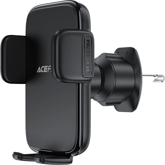 Acefast - Car Holder - For Air Vent, Free Rotation, Multi-Angle Adjustment, Lock Clip, For 4.5 - 6.7'' Phones - Black - (D27)