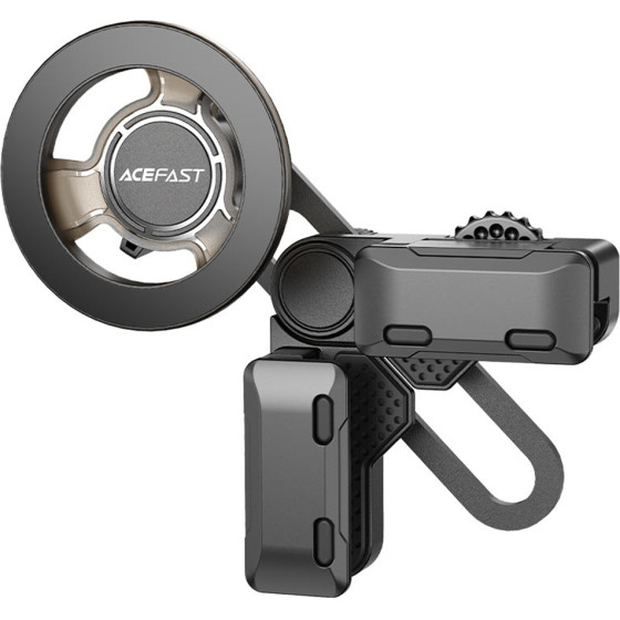 Acefast - Car Holder - For Dashboard Screen, Magnetic Grip, Multi-Angle Adjustment, Secure Fit, Universal - Black - (D43)