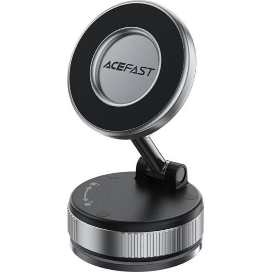 Acefast - Car Holder With Wireless Charging (E28) - For Dashboard, Strong Magnets, 110mAh - Metal Gray