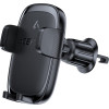 Acefast - Car Holder With Wireless Charging - For Air Vent, Magnetic Grip, Self-Locking, 15W, 4.7 - 6.9'' Phone - Black - (D48)