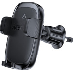 Acefast - Car Holder With Wireless Charging - For Air Vent, Magnetic Grip, Self-Locking, 15W, 4.7 - 6.9'' Phone - Black - (D48)