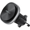 Acefast - Car Holder With Wireless Charging - For Air Vent, Magnetic Grip, USB-C, 15W, For 4.7 - 6.9'' Phones - Silver - (D41)