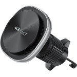 Acefast - Car Holder With Wireless Charging - For Air Vent, Magnetic Grip, USB-C, 15W, For 4.7 - 6.9'' Phones - Silver - (D41)