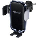 Acefast - Car Holder With Wireless Charging - For Air Vent, With Solar Panel, Battery, Automatic Arms, 300mAh - Black - (D39)