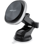 Acefast - Car Holder With Wireless Charging - For Dashboard, Magnetic Grip, USB-C, 15W, For 4.7 - 6.9'' Phones - Silver - (D42)