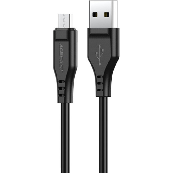 Acefast - Data Cable (C3-09) - Usb To Micro-USB, 2.4A, 480Mbps, 1.2m - Black - (C3-09;BLACK)