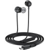 Acefast - Wired Earphones (L8) - Type-C, In-Ear Design, With Microphone, Control Remote, Flexible, Silicone, 1.2m - Black