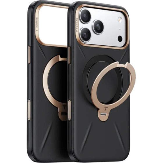 Torras - Qpro Leather Series - Iphone 17 Pro - Black - (X00FX2421)