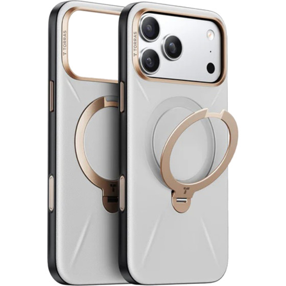 Torras - Qpro Leather Series - Iphone 17 Pro Max - Grey - (X00FX2424)