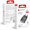 FORCELL F-Energy Gan Iii B125101-E Ultra Slim Travel Charger 1 x Type C + Usb A Pd QC4.0 3A 25W black