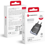 FORCELL F-Energy Gan Iii B135101-E Ultra Slim Travel Charger 1 x Type C + Usb A Pd QC4.0 3A 35W black
