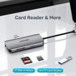 UNITEK Active Hub USB-C 2X Hdmi 4K, RJ45, Pd 100W - (D1122A01)