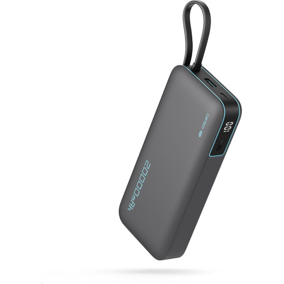 Cuktech 55W 20000mAh Powerbank with Built-in USB-C Cable - Gray - (CUKP200NGLDG)