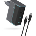 Cuktech GaN 100W Wall Charger 2 x USB-C 1 x USB-A with USB-C Cable - Gray - (CUKAD1003EUG)