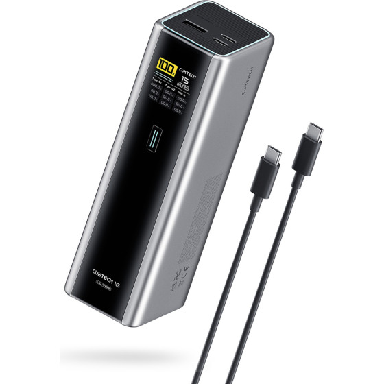 Cuktech Powerbank 210W 20000mAh 2 x USB-C 1 x USB-A - gray - (CKPB200UGLGR)