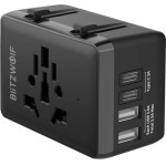 BlitzWolf 4-��-1 ������������ �������� 2xUSB + C + PD 20W - (BW-TA1)
