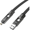 BlitzWolf 4-��-1 ������� USB+C+Lightning 240W 1.2m (�����) - (BW-HDC7)