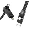 BlitzWolf 4-��-1 ������� USB+C+Lightning 240W 1.2m (�����) - (BW-HDC7)