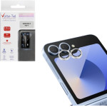 VOLTE-TEL CAMERA GLASS COVER SAMSUNG Z FLIP 7 5G F766 6.9'' 9H 0.33MM EASY APPLICATION WITH STRASS SILVER
