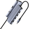 CUDY interface hub USB 3.2 Gen 1 (3.1 Gen 1) Type-C 5000 Mbit/s Grey, Silver - (UH500)